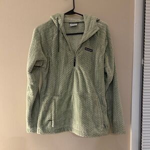 Columbia Sage Green Textured Hoodie